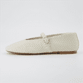 thumbnail image 2 of Cushionaire Women's Bistro Woven Mary Jane Flat +Memory Foam, Wide Widths Available, 2 of 6