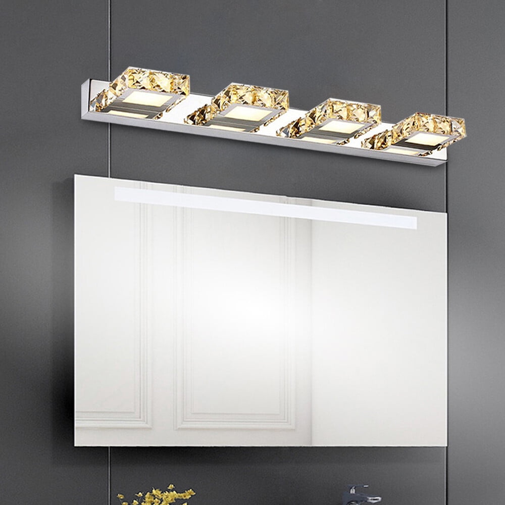 LED Crystal Front Mirror Toilet Wall Lamp Make-Up Vanity Light Bathroom Modern 85-265V 12W 62*5*11cm for Bathrooms, Bedrooms, Study Rooms