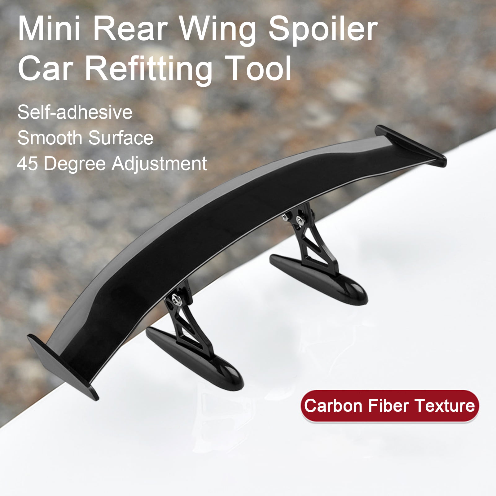 Universal Car Mini Spoiler Wing Small Model Carbon Fiber Gt - Temu