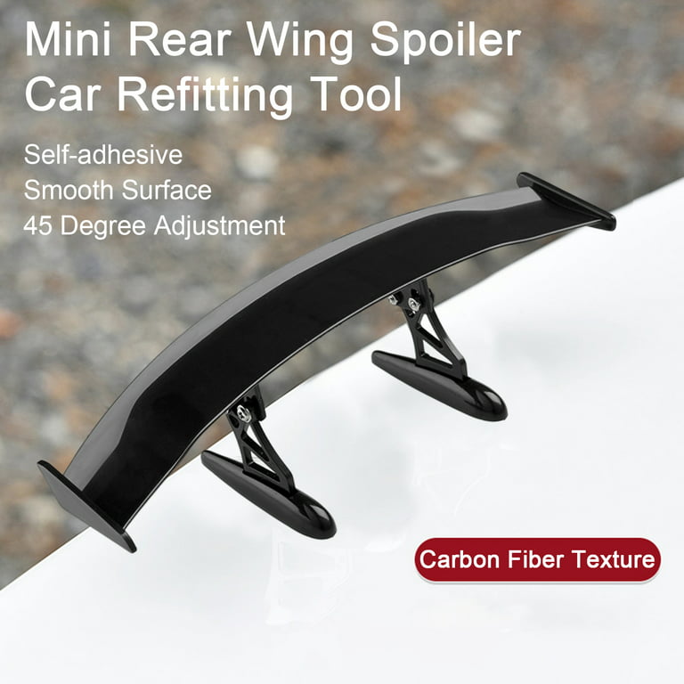Universal Mini Spoiler Auto Car Tail Decoration Spoiler Wing Carbon Fiber