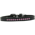 thumbnail image 4 of Dog, Puppy  Pet Fashion Collar, "Bright Pink Crystal Rimsets", 4 of 8