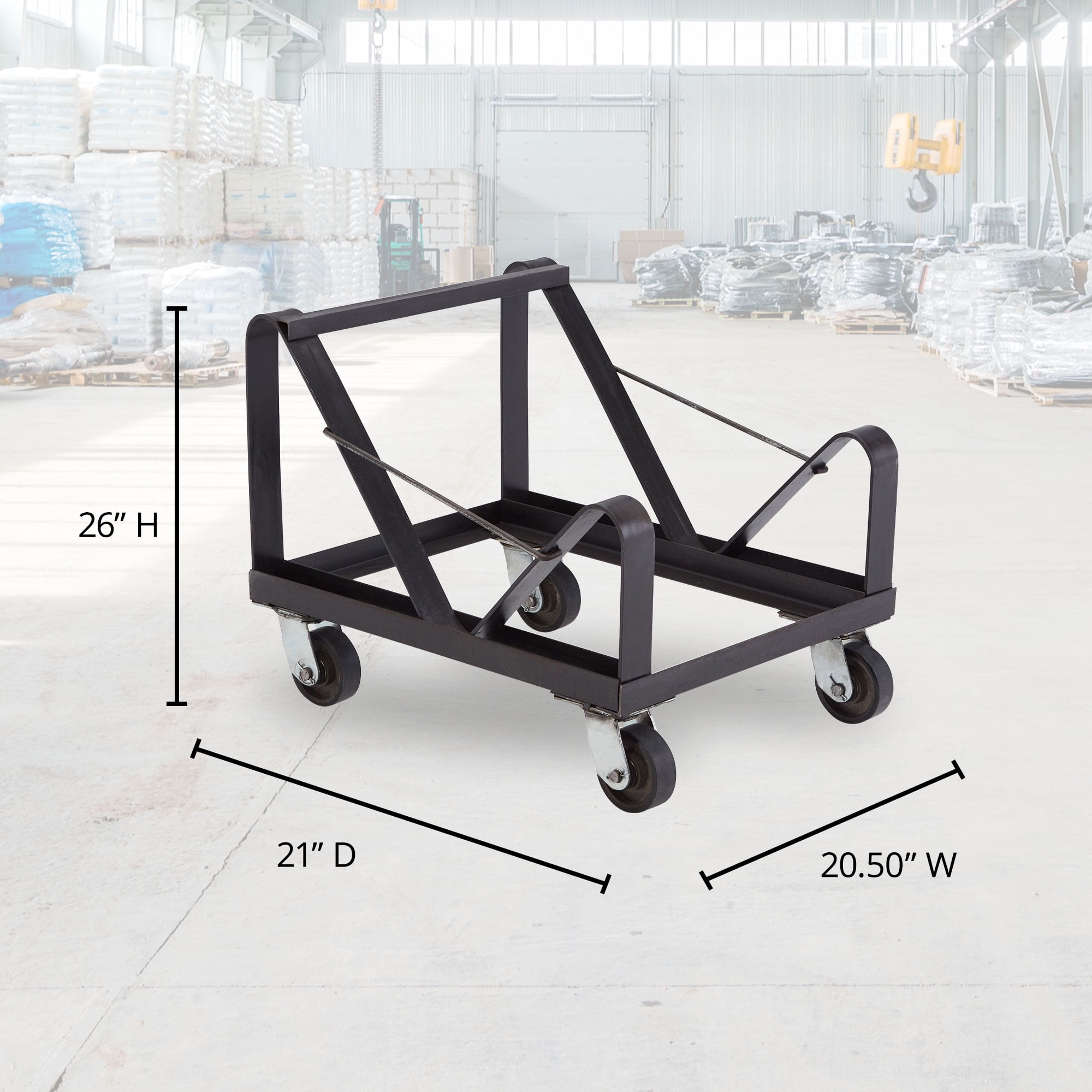 NPS Powder Coated Steel Stackable Chair Dolly for 40 8500 Series Chairs