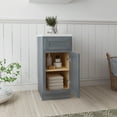 thumbnail image 5 of Vanity Art 15 Inch Small Bathroom Vanity Cabinet with Soft Closing Drawer and Door, Single Door Right Offset Shaker Design Floor Mount Side Bathroom Organizers and Storage, VA4015-1S, 5 of 7