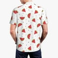 thumbnail image 5 of Rocae Hand Drawn Watermelon for Men's Short Sleeve Polo Shirt, Quick Drying Performance Moisture Wicking Sports Men's Golf Shirt X-Large, 5 of 9