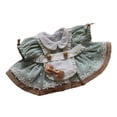 thumbnail image 2 of Vestido de muñeca de peluche Vestir Flexibilidad Imaginación Moda Educativo para los pequeños verde, 2 of 9