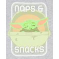 thumbnail image 2 of Star Wars Girls' Baby Grogu Naps & Snacks Short Sleeve Graphic Print Kids T-Shirt, 2 of 5