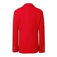 thumbnail image 5 of Gyexs Tweed Blazers for Women Plus Size Casual Long Sleeve Double Open Front Blazer Jackets Work Tops, RD1, Size L, 5 of 6