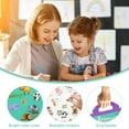 thumbnail image 4 of AMERTEER Sticker Book for Kids Reusable Scenes Stickers Book Static Sticker Toddler Learning Toys for Toddler Age 1-3 Year Old, 4 of 7