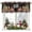 Black, variant on Kitchen Curtain Valances for Windows,Christmas Bow Tree Rod Pocket Small Valance Panel