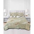 thumbnail image 3 of Sage Green Marble Twin Size Down Alternative Comforter, Lightweight Comforter Quilt Bedding Set with Pillow Shams Contemporary Abstract Fluid Art All Seasons Bed Comforter Duvet Insert 68"x86", 3 of 7