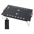 thumbnail image 4 of Mesa Plegable Individual para Exteriores, Mini Mesas de Picnic, Escritorio PortáTil de AleacióN de Aluminio para Acampar, Senderismo, 30X20,5 Cm, Negro, 4 of 5