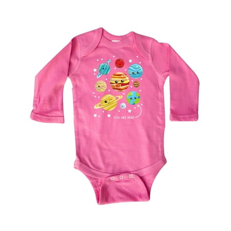 

Inktastic Cute Planets Stars Astronomy Space Cosmos Gift Baby Boy or Baby Girl Long Sleeve Bodysuit