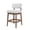 White, variant on Hawsaiy Counter Height Bar Stools Set of 2, Mid Century Modern Boucle Barstools with Solid Wood Frame, Upholstered Kitchen Island Stools with Backrest & Footrest, White