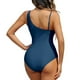thumbnail image 2 of WILLBEST Trajes de Baño Dama Traje de Baño Deportivo Para Mujer Monokini Con Panel de Malla y Sujetador Incorporado Para Playa Piscina Traje de Baño de Verano, 2 of 6