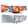 thumbnail image 1 of 13.3" Laptop Screen Extender 1080P FHD Portable Triple Monitor for Laptop Folding Monitor Extender with Flexible Kickstand Carrying Bag, 1 of 7