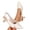 White, variant on hoksml Women's Slingback Kitten Heel Pumps, Pointed Toe Closed Back Heels for Office and Party Wear