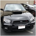 thumbnail image 3 of Dual LED Halo Projector Headlight In Black Housing Clear Lens Made For And Compatible With 2004 - 2005 Subaru Impreza WRX STI Outback 04 05, 3 of 4