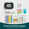 thumbnail image 4 of ZIPIT Black Gamer Recycled Plastic Pencil Box for Kids, Elementary School Box, 4 of 6