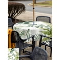 thumbnail image 5 of Outdoor Tablecloths with Umbrella Hole & Zipper, Green Leaves 60x60 Inch Square Tablecloths, Summer Botanical Farmhouse Watercolor Leaf Waterproof Table Cloth, Patio/Pool/Picnic Table Covers, 5 of 8