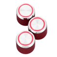 thumbnail image 2 of 3PCS Potentiometer Control Knob Red Color Metal Electric Guitar Volume Tone Control Knob for GD138, 2 of 5