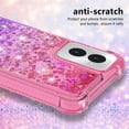 thumbnail image 4 of Compatible with Motorola Moto G Power 2024 Case Girls Women Liquid Glitter Heavy Duty Shockproof Back Cover Soft TPU Bumper Silicone Protective Cover for Moto G Power 5G 2024 Gradient Pink, 4 of 7