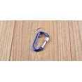 thumbnail image 4 of Aluminum Carabiner Clips 6PCS D Shape, Carabiner Hooks with 5PCS Key Rings Alloy Keychain Buckles（Color random delivery）, 4 of 5