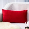 thumbnail image 2 of Super Soft Rectangular Velvet Pillowcase Solid Color Lumbar Pillow Pillowcase Home Textile Necessities H(Clearance), 2 of 2