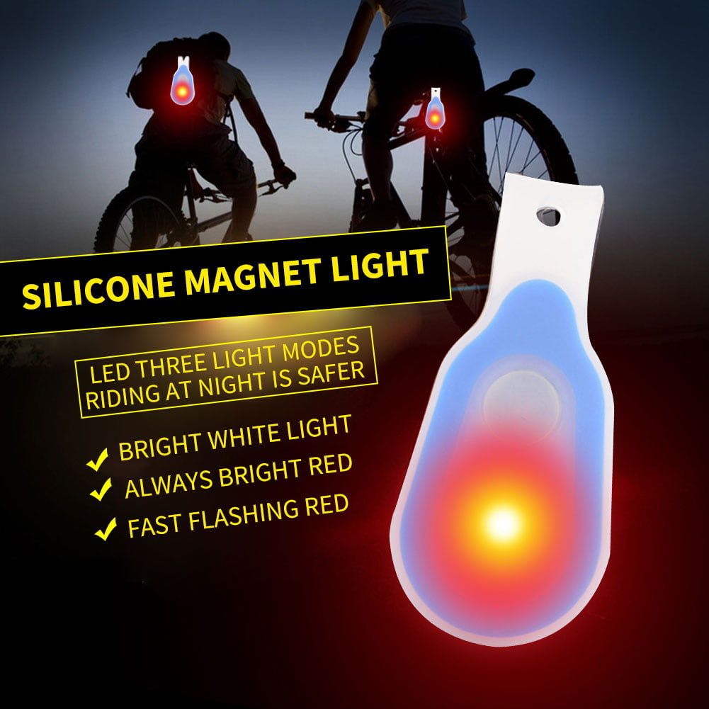 Portable Solar LED Magnetic Strap Light Running Luminous Warning Clip Lamp