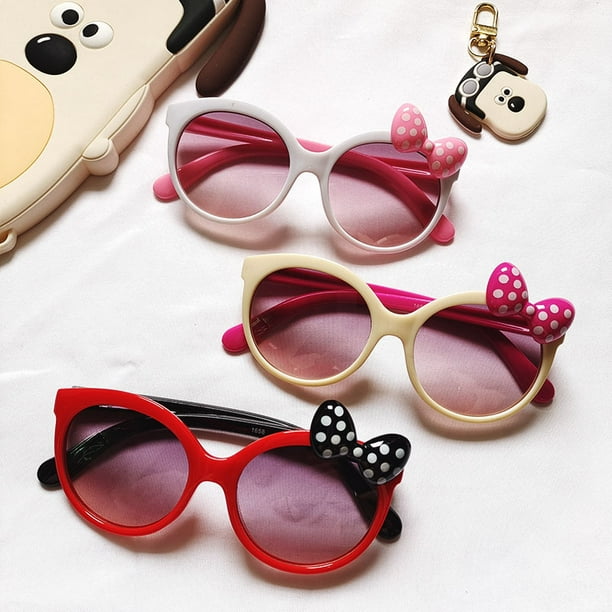 Gafas de sol con lazo para ninos gafas de sol de princesa para ninas pequenas gafas de proteccion solar para ninos y ninas lindas gafas para bebes Bodega Aurrera en linea