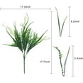 thumbnail image 2 of 4 Bundles Artificial Flowers Outdoor Plants Faux UV Resistant Lavender Plastic Shrubs Indoor Outside Greenery Bushes Flower (White Setaria), 2 of 14