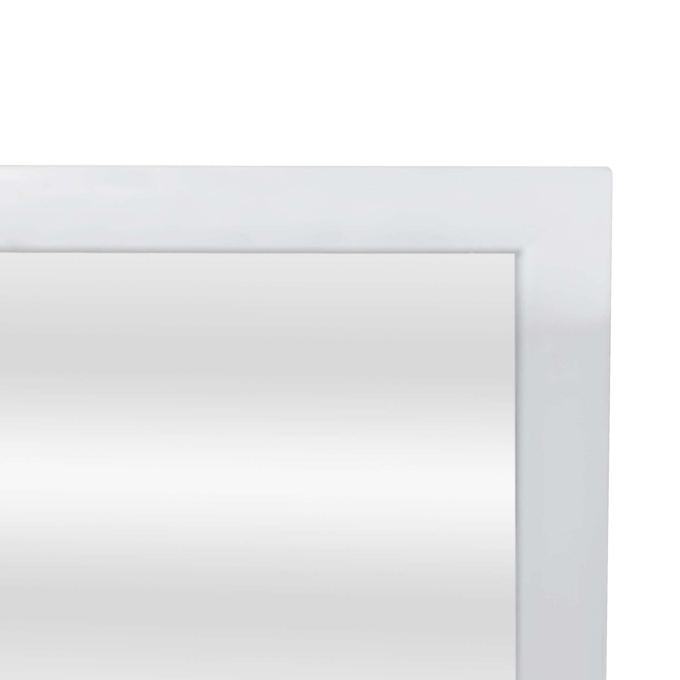 Mainstays 16x16 White Framed Small Decorative Wall Mirror for Bathroom or Living Room
