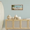 thumbnail image 2 of Stupell Industries Summer Beach View Deck Landscape & Nature Painting Brown Floater Framed Canvas Art Print Wall Art, 31 x 14, 2 of 9