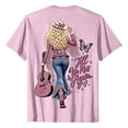 thumbnail image 3 of Women's Vintage Dolly Shirts Parton Memorial T-Shirt Crewneck Short Sleeve T Shirts Casual Country Music Shirt Tops Fashion Graphic Tees Tshirt XXXL, 3 of 4