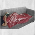 thumbnail image 6 of Saying Soft Flannel Fleece Throw Blanket, Shoe Love is True Love Fashion Colored Woman Shoe Words Funny Artwork, Cozy Plush for Indoor and Outdoor Use, 50" x 70", White and Coral, by Ambesonne, 6 of 6