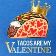 thumbnail image 3 of CafePress - Tacos Are My Valentine Shirt Funny Mexican Food Lo - Mens Football Shirt, 3 of 4