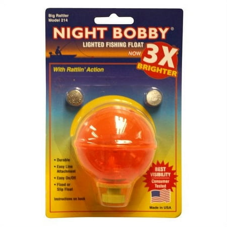 UPC: 0046093322438 | Night Bobby Lighted Fishing Float for Night Fishing  Orange  Large Round