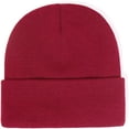thumbnail image 6 of Girls Ladies Winter Warm Knitted Hat Satin Silk Lined Cable Knit Beanie Chunky Slouchy Skull Cap Ski Outdoor for Men Women, Wine Red, 6 of 6