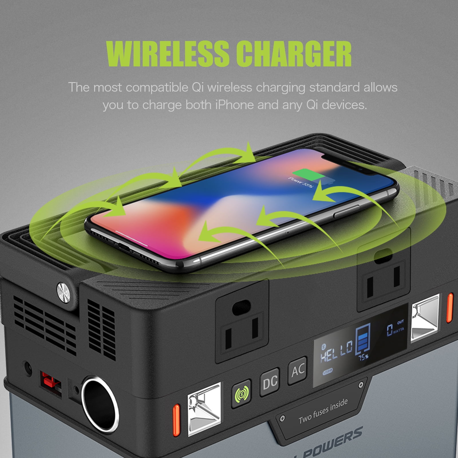 ALLPOWERS S300 Wireless Charging 300W Portable Power Station for
