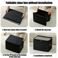 thumbnail image 6 of Foldable Storage Box with Lid | Oxford Fabric Organizer for Closet, Entryway, Shoes, Garments | Multiple Compartments | Breathable Dustproof | Square Stackable | Beige or Gray | 43x32x30cm | 1 Pack, 6 of 6
