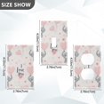 thumbnail image 7 of Yayeee Blank Wall Plate Cover 1-Gang 4.5"x2.7" Home Unused Decorative Outlet, Cute Elephant, 7 of 7