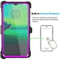thumbnail image 2 of Mignova pour Motorola G8 Case,[Protecteur d'Écran Intégré][Béquille] Étui de Protection Robuste et Résistant pour Dos en PC et Armure Intérieure en TPU Souple avec Pince de Ceinture Pivotante pour Motorola G8 6,4 Pouces (Violet), 2 of 6