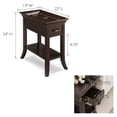 thumbnail image 2 of Leick Favorite Finds Table d'Appoint avec Bord en Cerisier Chocolat, 2 of 9