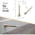 thumbnail image 4 of FacoFaco Pack of 4 Spring Door Stoppers with Rubber Tip，3-1/4" Door Stoppers for Home, Offices, Schools (Chrome), 4 of 15