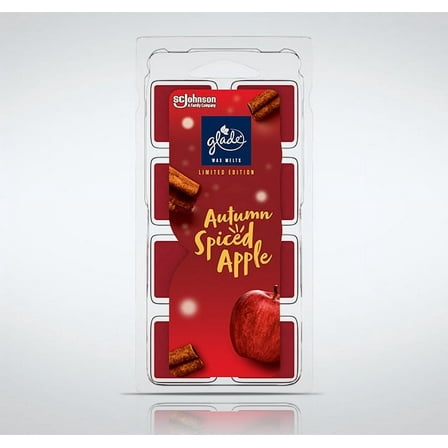 Glade Scented Wax Melts Refills, Autumn Spiced Apple, 8 Count (Limited Edition)