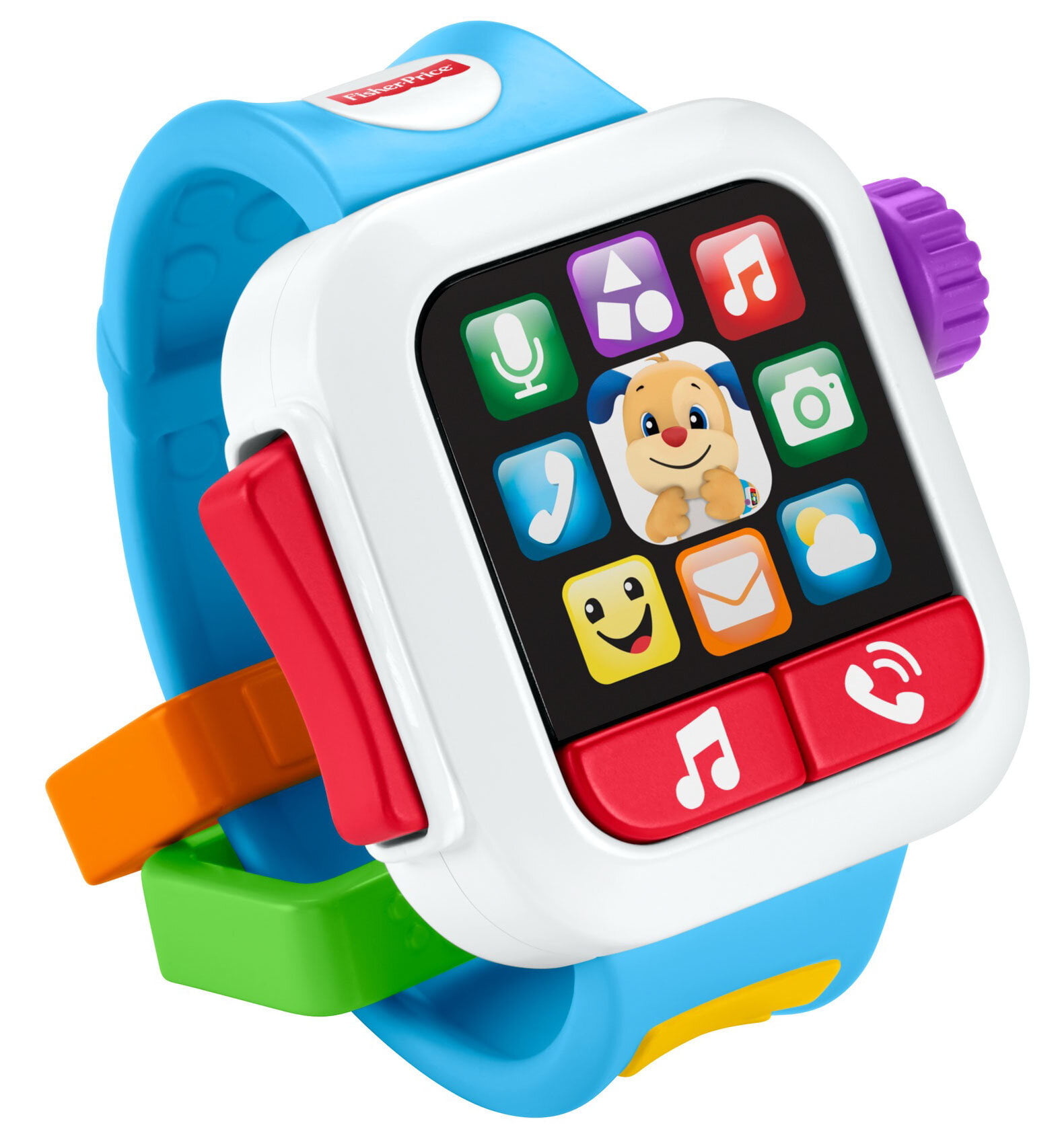 Fisher-Price Laugh and Learn Time to Learn Smartwatch Blue Musical Baby Toy Gift 