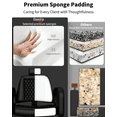 thumbnail image 6 of Baasha New Gold Reclining Salon Chair, Hair Styling Chair with Upgraded Comfortable Cushion, 360°Swivel Hair Chair for Hair Stylist, Chair for Salon, Weight Capacity Up to 440 lbs - Black, 6 of 9