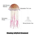 thumbnail image 3 of Unique Bargains Aquarium Jellyfish Glow Decor Fish Tank Fluorescent Jellyfish Ornaments Pink 3.2"x5.9" with Suction Cup, 3 of 6