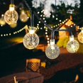 thumbnail image 1 of Led bola de cristal lámpara Solar alimentada guirnaldas de luces Led guirnaldas solares jardín decoración navideña para exteriores, 1 of 3