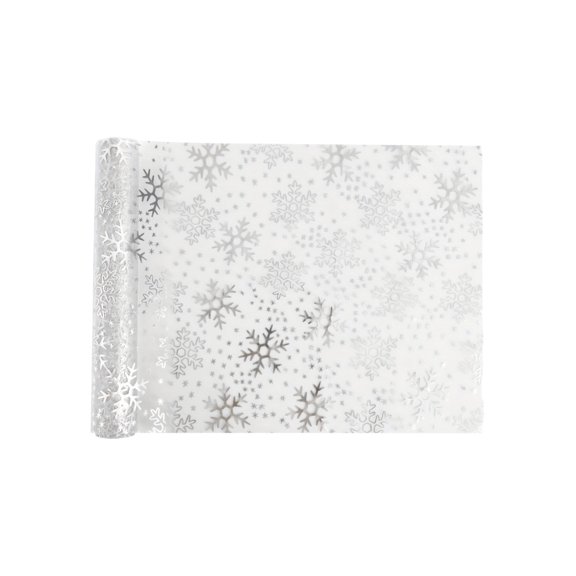 Bwiyojiz Christmas Decorations Home Decoration Hot Gold Foil Table Flag Nylon Yarn Fabric Party Snowflake Holiday Gathering, Gifts for Sister