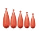 thumbnail image 3 of Tapones de práctica de pesca Perfecl PVC 5 piezas 7G/10G/12G/15G/20G Naranja, 3 of 8